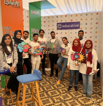 Team members at an Edventure event