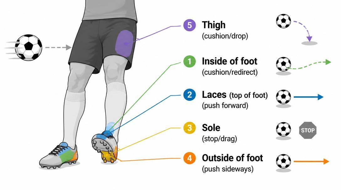 Ball control surfaces and typical first-touch outcomes